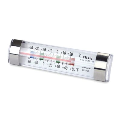 Thermomètre pour réfrigérateur et congélateur en ABS transparent