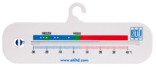 Thermomètre horizontal pour réfrigérateur et congélateur