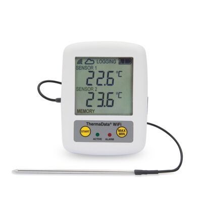 Wifi logger thermometer - two channel thermistor