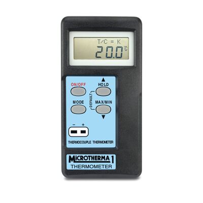 MicroTherma 1 microprocessor thermometer with automatic recalibration