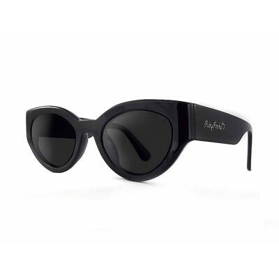 Ruby Rocks gafas de sol gruesas de ojo de gato en negro 'Zante'