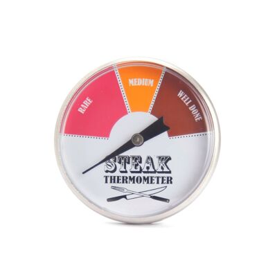 Steakthermometer aus Edelstahl, 45-mm-Zifferblatt