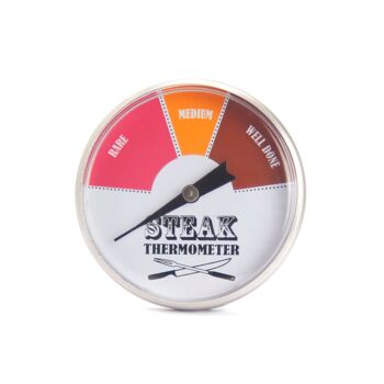 Thermomètre à steak en acier inoxydable Cadran 45 mm 1