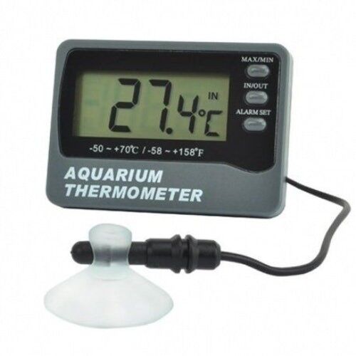 Thermomètre d'aquarium avec capteur d'ambiance.