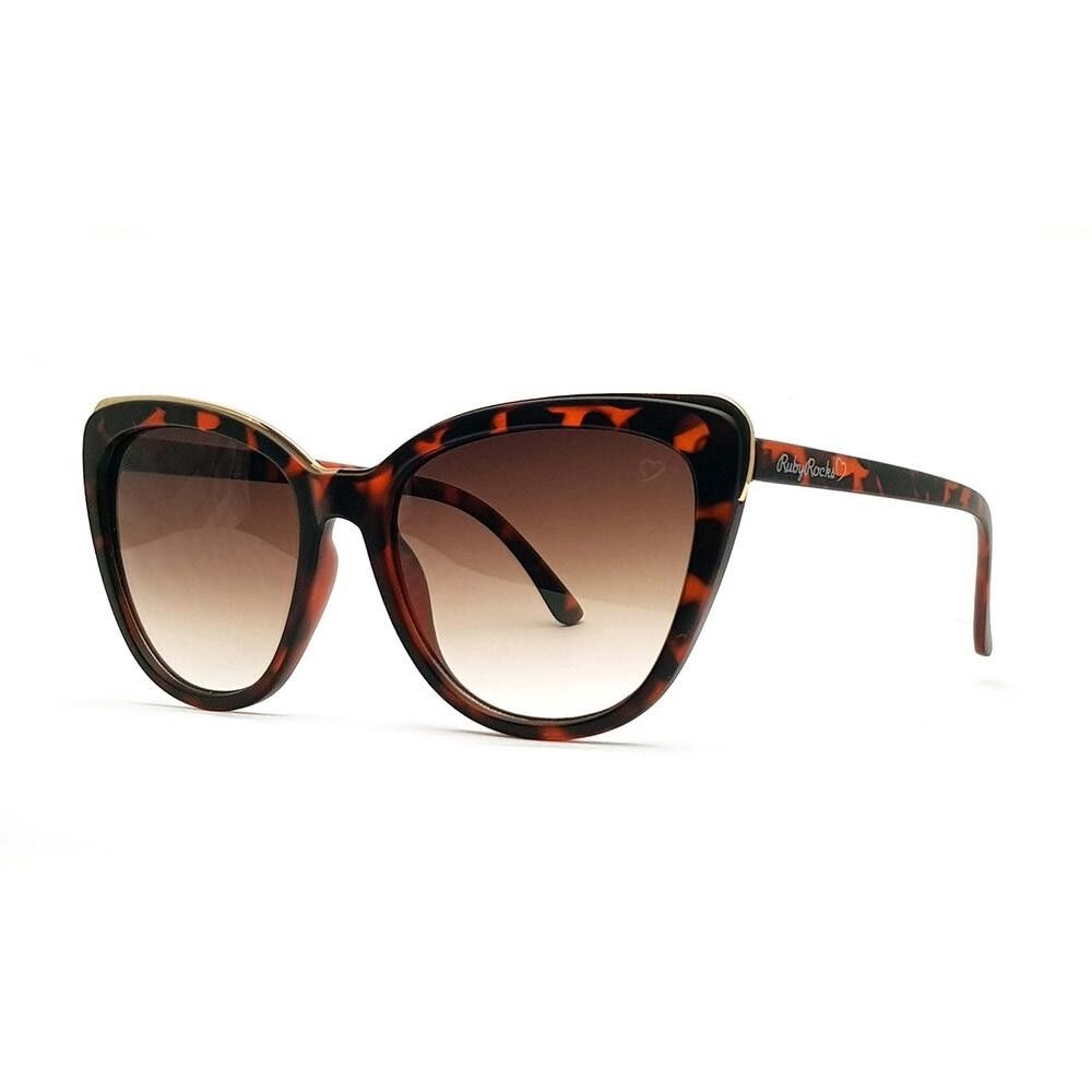 Ruby Rocks 'Roseanne' Cateye Sunglasses In Tort