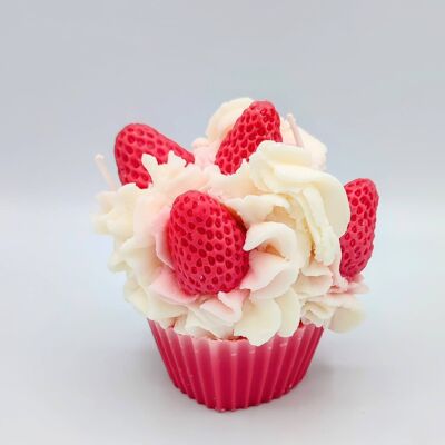 Candela Gourmet Cupcake Alla Fragola Di Bosco