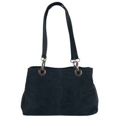 Petit sac à bandoulière en daim Sunsa. Sac à main femme bleu Marin également en sac traditionnel