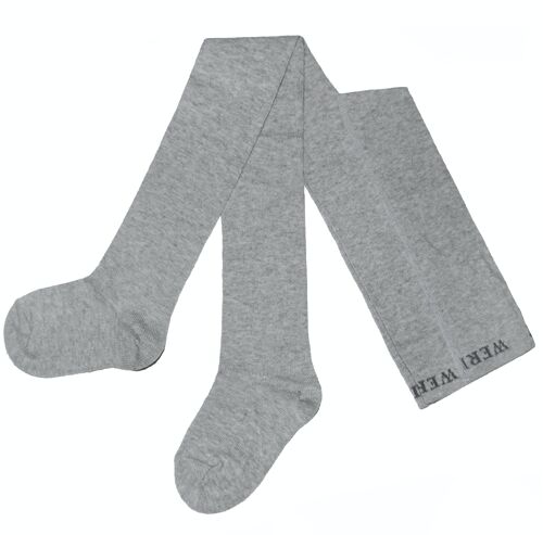 Cotton Tights for Children soft cooton >>Mottled Gray<< Plain Color UNI