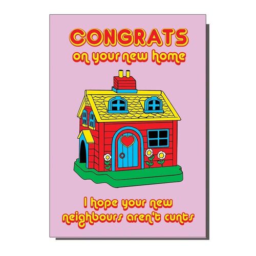 Congrats on your New Home Toy House Inspired Greetings Card