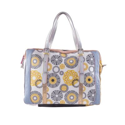 Lady H24 - Borsa a spalla en patchwork pelle