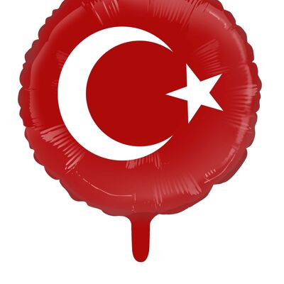 Ballon aluminium 18'' drapeau turc