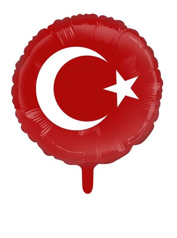 Ballon aluminium 18'' drapeau turc 1