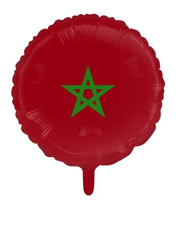 Ballon aluminium 18'' drapeau Maroc 1