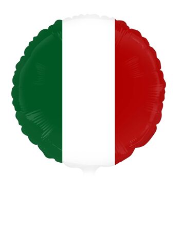 Ballon aluminium 18'' drapeau italien 1