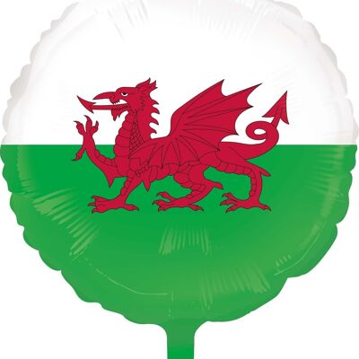Ballon fleuret 18'' Pays de Galles