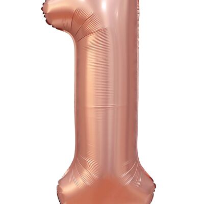 Pallone foil 34" n. 1 oro rosa satinato