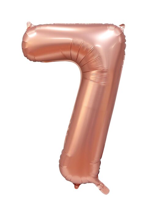 Foilballoon 34" no. 7 satin rose gold