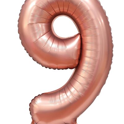 Pallone foil 34" n. 9 oro rosa satinato