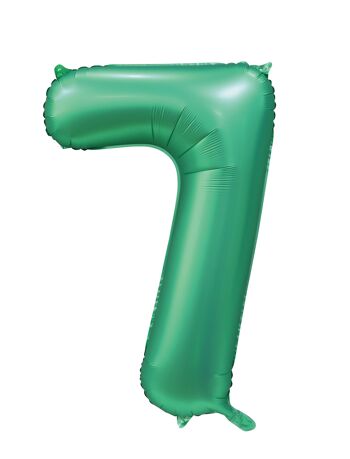 Ballon aluminium 34" n° 7 vert satiné 1