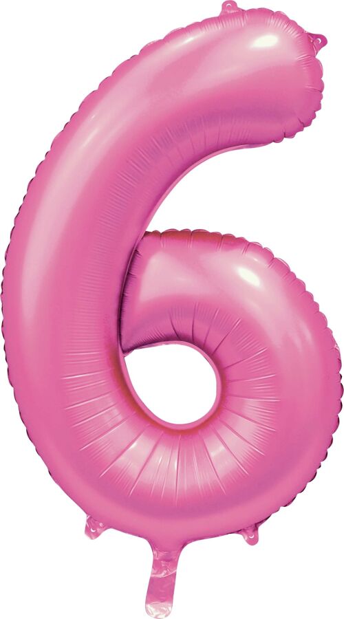Foilballoon 34" no. 6 satin pink