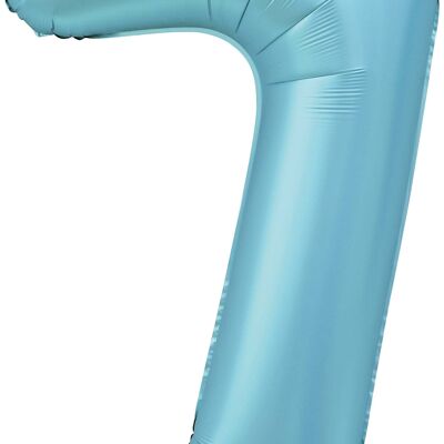 Foilballoon 34" no. 7 satin light blue