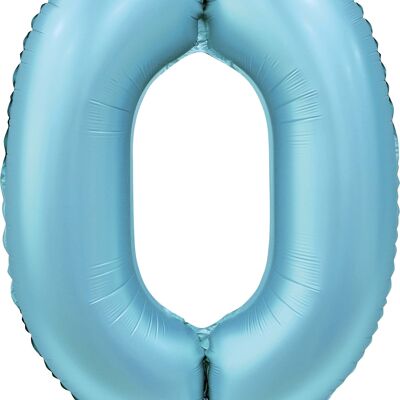 Pallone foil 34" n. 0 azzurro satinato