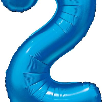 Foilballoon 34" no. 2 satin blue