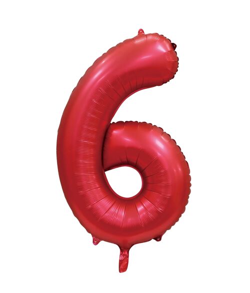 Foilballoon 34" no. 6 satin red