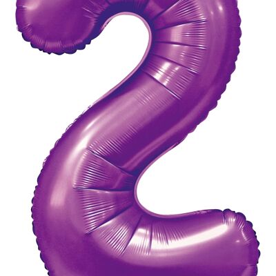 Foilballoon 34" no. 2 satin purple