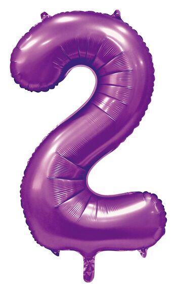 Ballon aluminium 34" n° 2 violet satiné 1