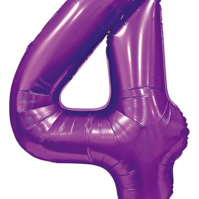 Foilballoon 34" no. 4 satin purple