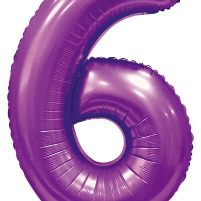 Foilballoon 34" no. 6 satin purple