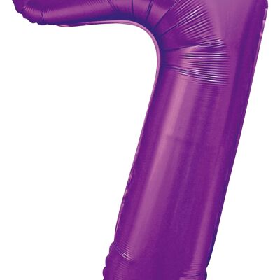 Foilballoon 34" no. 7 satin purple