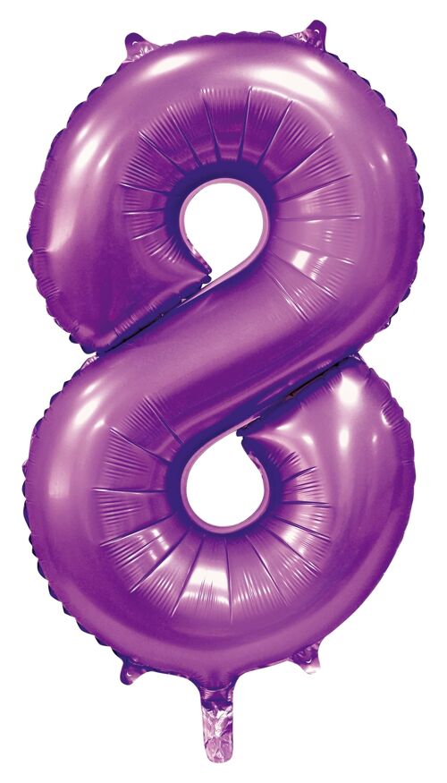 Foilballoon 34" no. 8 satin purple