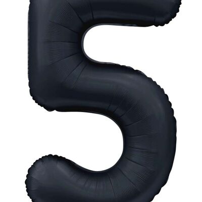 Foilballoon 34" no. 5 satin black