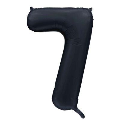 Ballon aluminium 34" n° 7 noir satiné