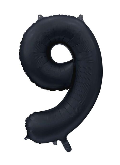 Foilballoon 34" no. 9 satin black