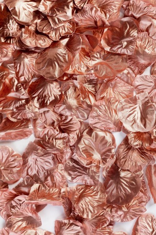 500 Rose petals metallic rose gold