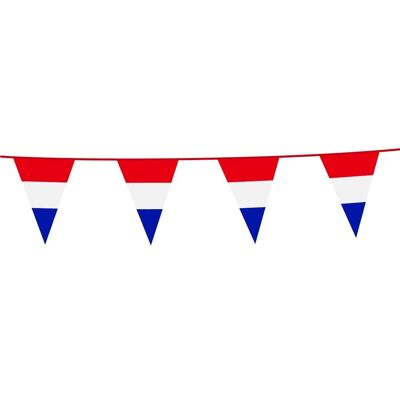 Bunting PE 10m Netherlands size flags: 20x30cm