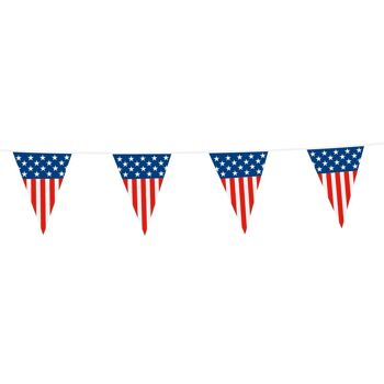 Banderoles PE 10m Drapeaux USA taille : 20x30cm 1