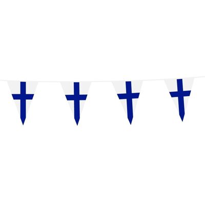 Bunting PE 10m Finland size flags: 20x30cm