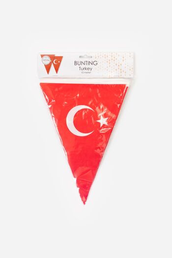 Banderoles PE 10m Drapeaux Turquie taille : 20x30cm 2