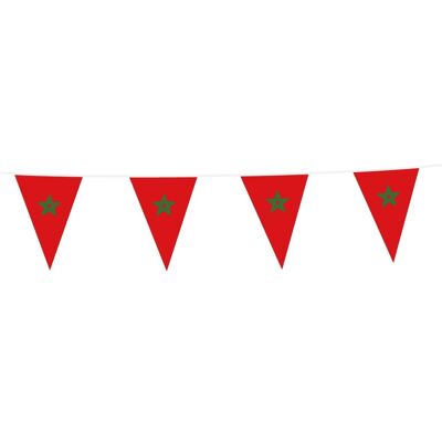 Bunting PE 10m Morocco size flags: 20x30cm