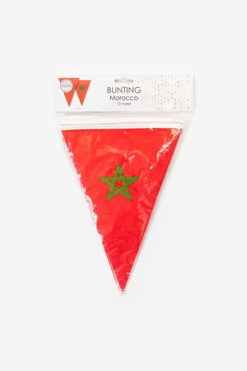 Guirlande PE 10m Drapeaux Maroc taille : 20x30cm 2