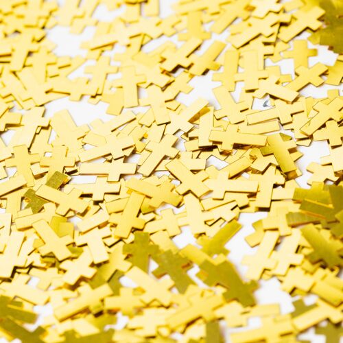 Table confetti 14 grams - Catholic Cross Gold