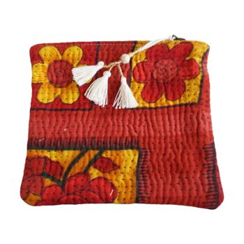 Set de 4 pochettes en kantha N°47 3