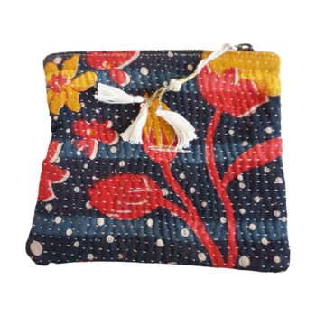 Set de 4 pochettes en kantha N°47 5