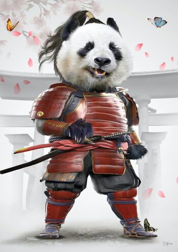 Panda samouraï white 1