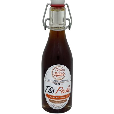 Sirop artisanal thé pêche 25 cl