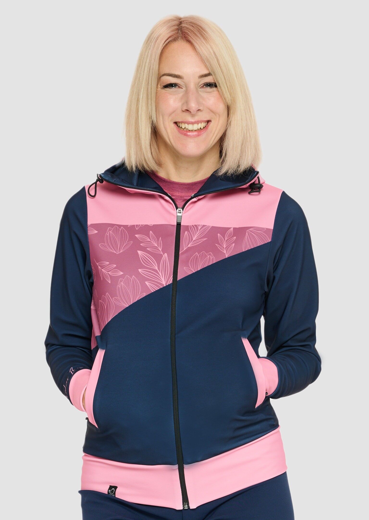 ENERGY - Technical Sweatshirt with Hood col. Magnolia Blue